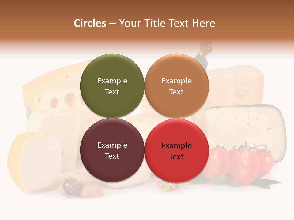 Colore Rosso Pecorino Alimentazione PowerPoint Template