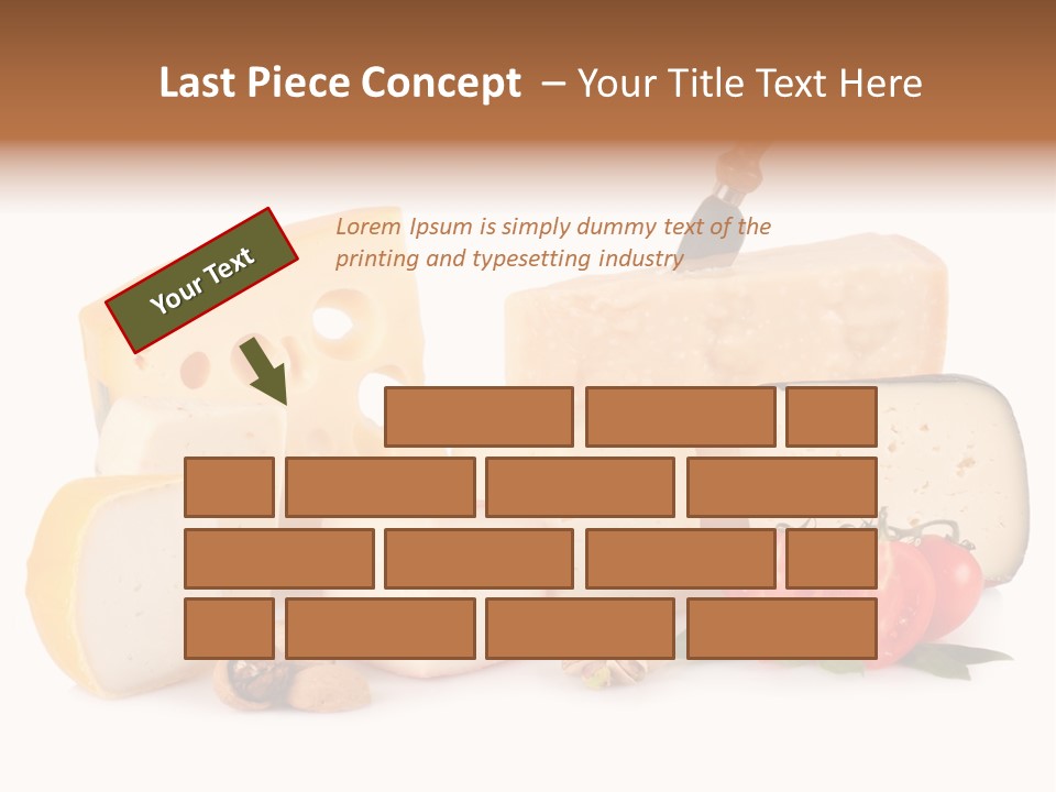 Colore Rosso Pecorino Alimentazione PowerPoint Template