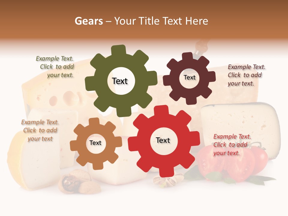 Colore Rosso Pecorino Alimentazione PowerPoint Template