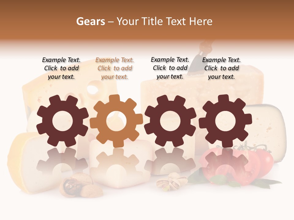 Colore Rosso Pecorino Alimentazione PowerPoint Template