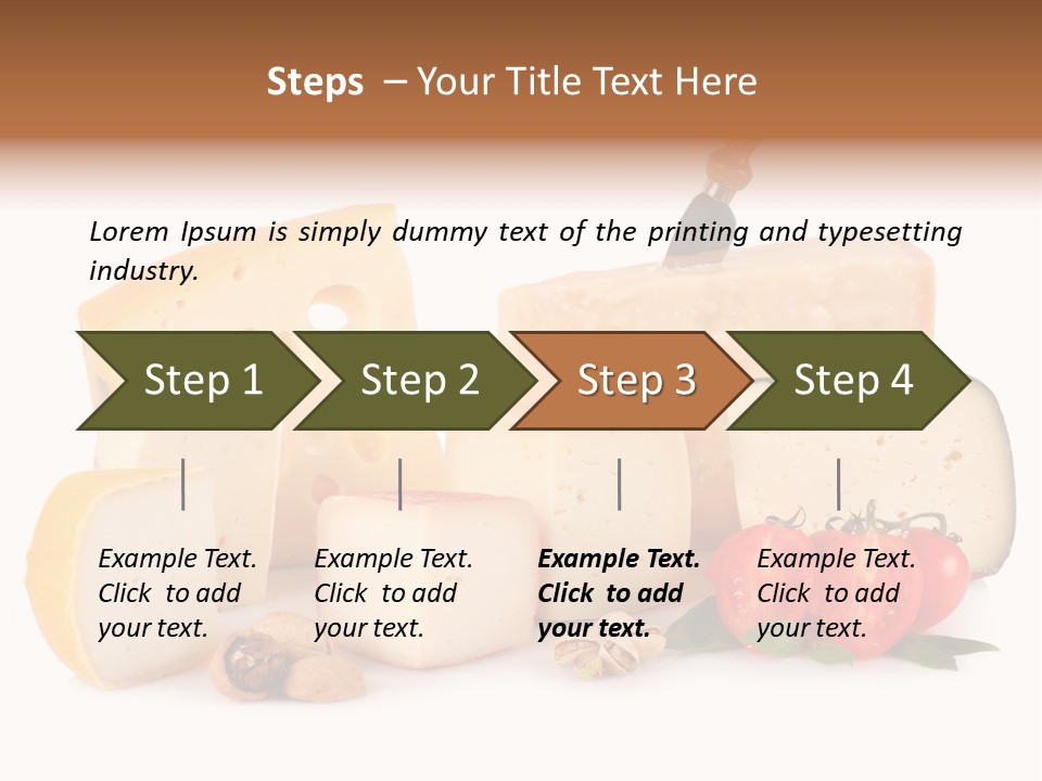 Colore Rosso Pecorino Alimentazione PowerPoint Template