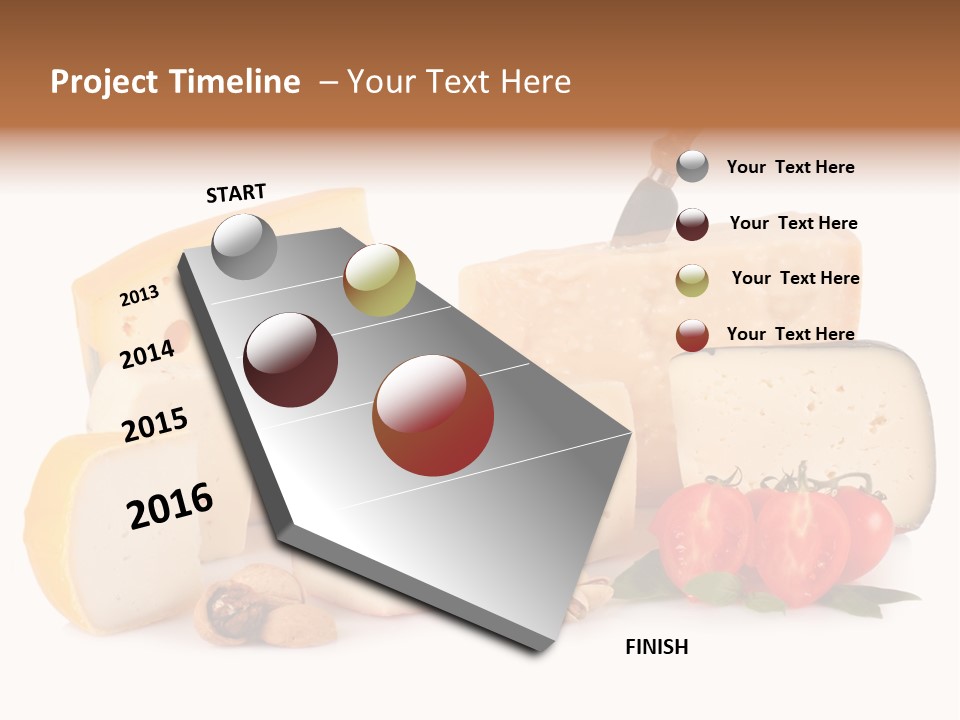 Colore Rosso Pecorino Alimentazione PowerPoint Template