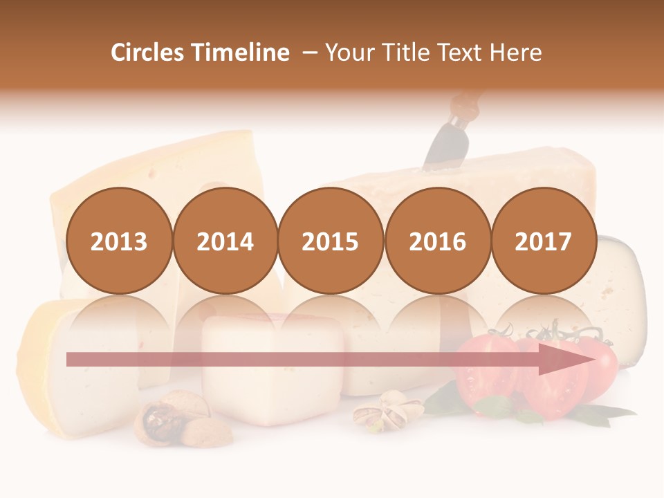 Colore Rosso Pecorino Alimentazione PowerPoint Template