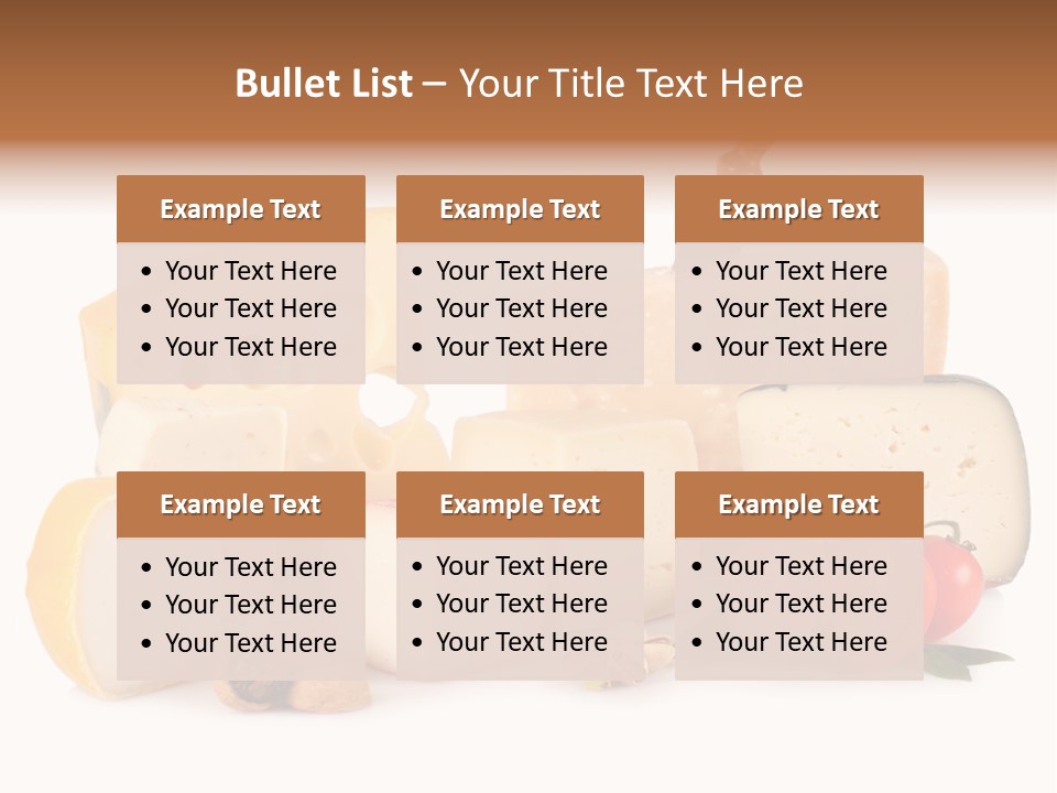 Colore Rosso Pecorino Alimentazione PowerPoint Template