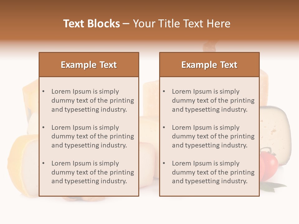 Colore Rosso Pecorino Alimentazione PowerPoint Template