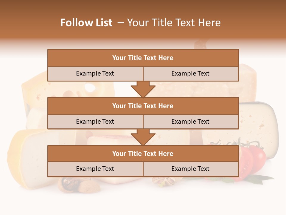 Colore Rosso Pecorino Alimentazione PowerPoint Template