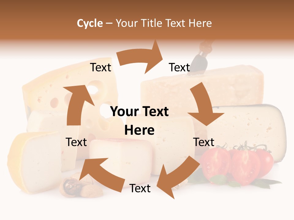 Colore Rosso Pecorino Alimentazione PowerPoint Template