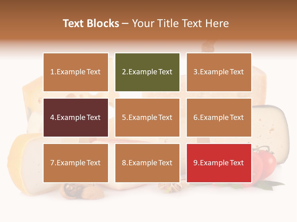 Colore Rosso Pecorino Alimentazione PowerPoint Template