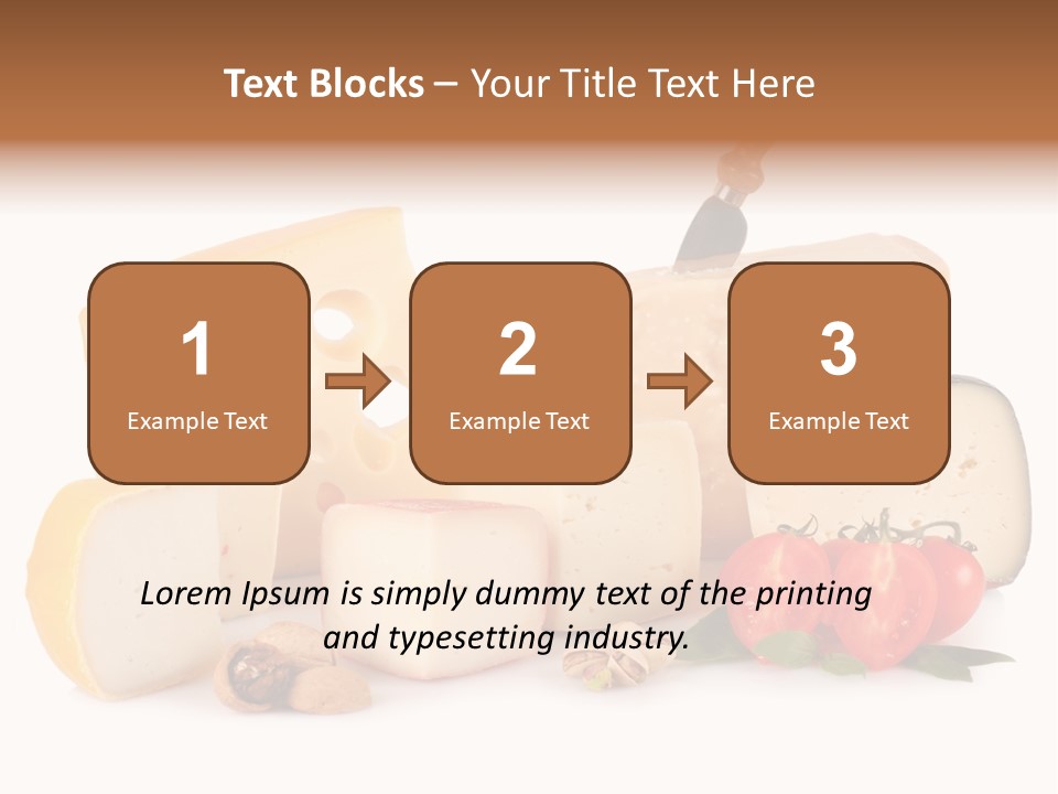 Colore Rosso Pecorino Alimentazione PowerPoint Template