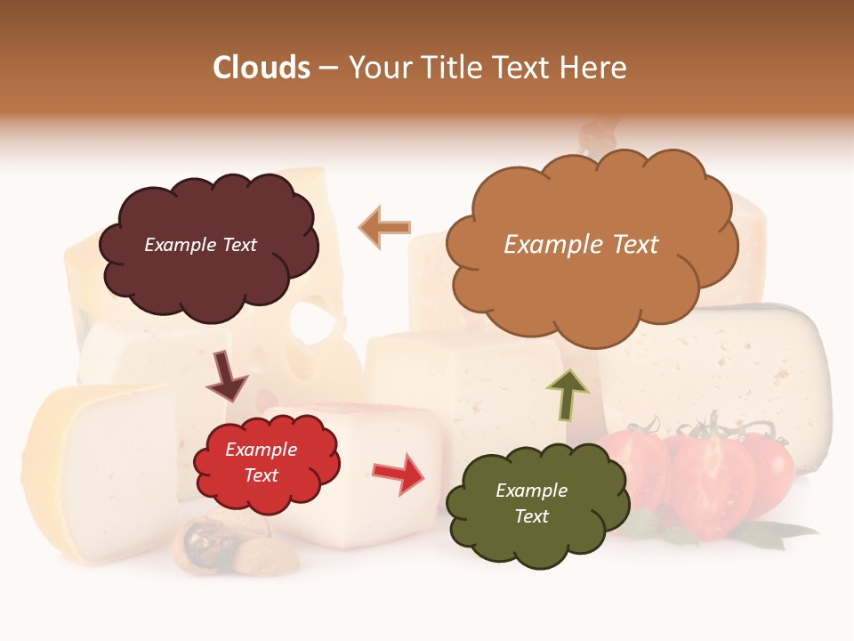 Colore Rosso Pecorino Alimentazione PowerPoint Template