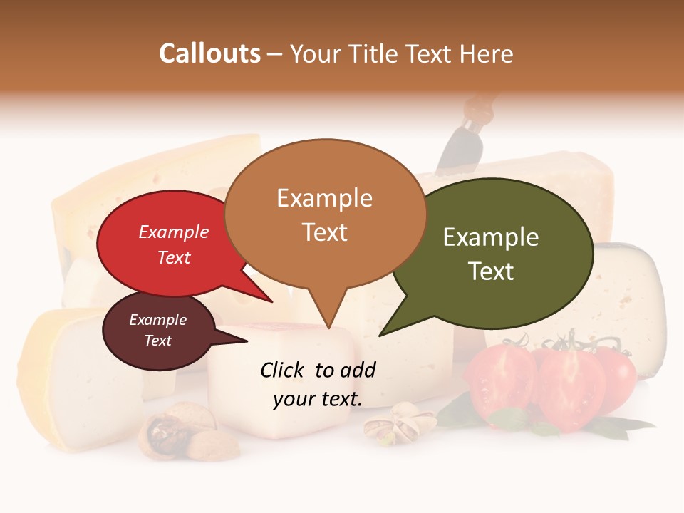 Colore Rosso Pecorino Alimentazione PowerPoint Template