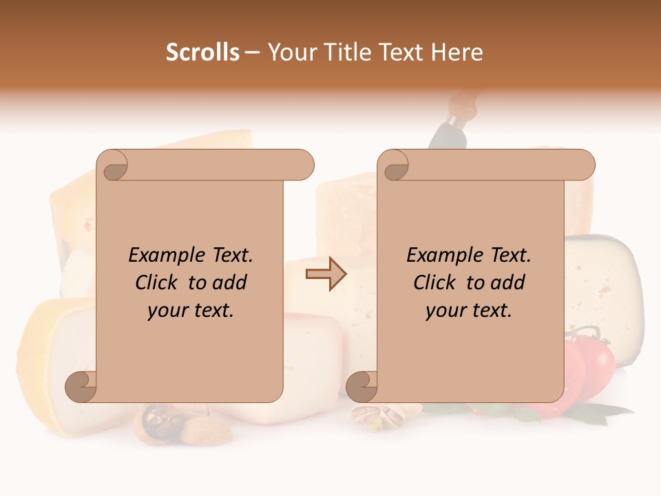 Colore Rosso Pecorino Alimentazione PowerPoint Template