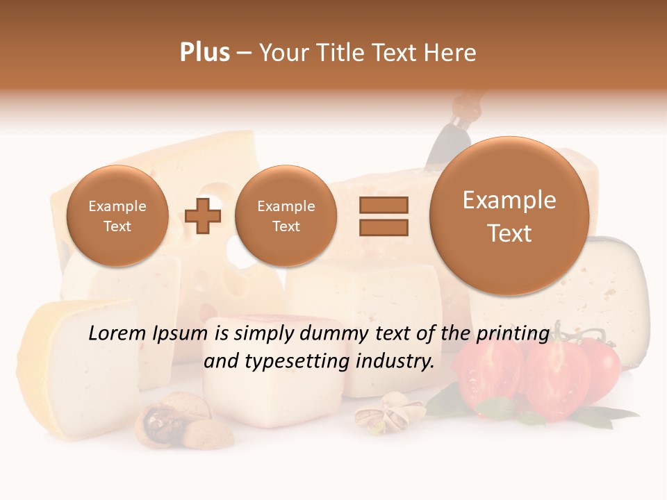 Colore Rosso Pecorino Alimentazione PowerPoint Template