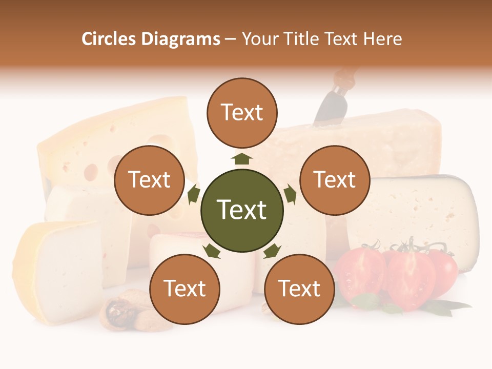 Colore Rosso Pecorino Alimentazione PowerPoint Template