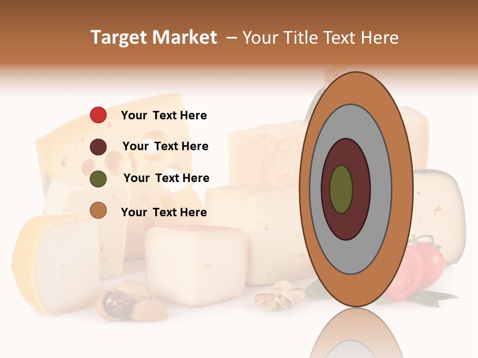 Colore Rosso Pecorino Alimentazione PowerPoint Template