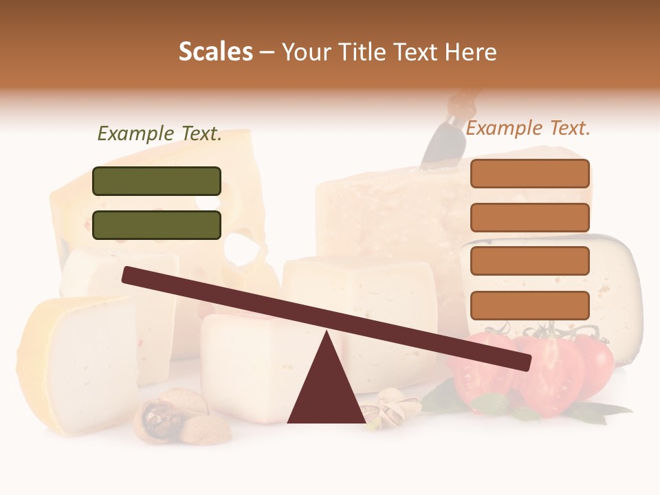 Colore Rosso Pecorino Alimentazione PowerPoint Template