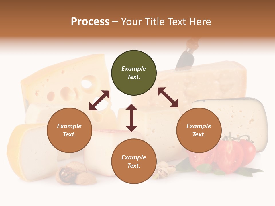 Colore Rosso Pecorino Alimentazione PowerPoint Template