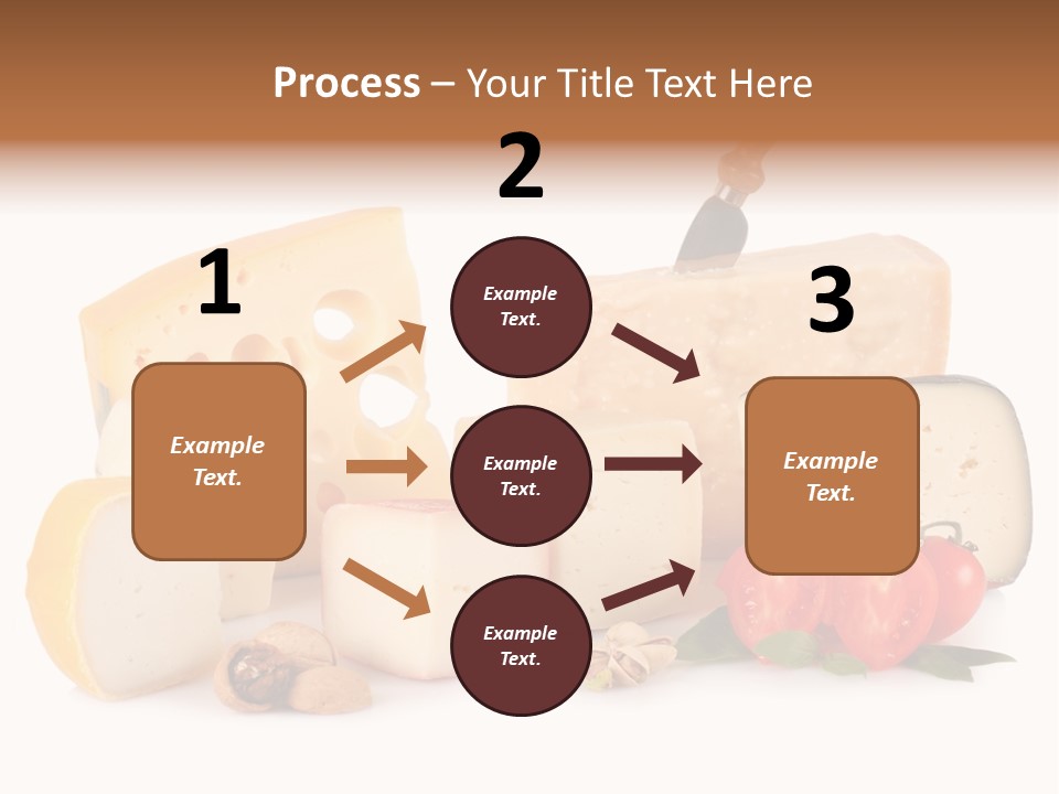 Colore Rosso Pecorino Alimentazione PowerPoint Template