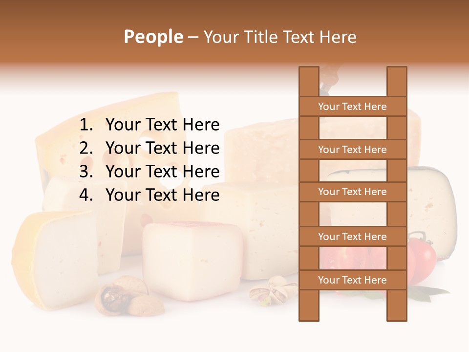 Colore Rosso Pecorino Alimentazione PowerPoint Template