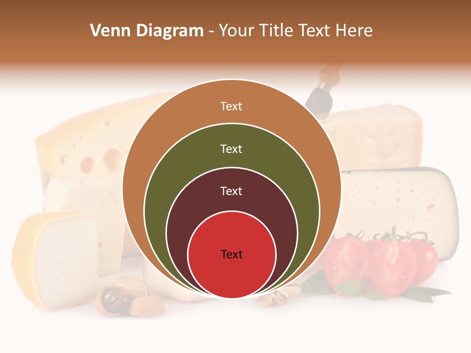 Colore Rosso Pecorino Alimentazione PowerPoint Template