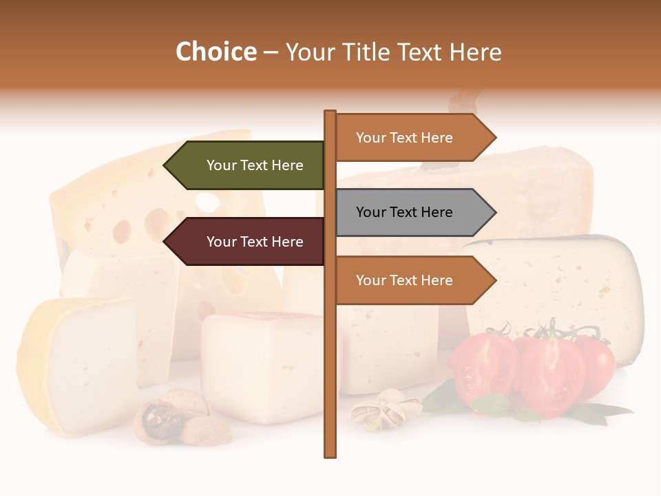 Colore Rosso Pecorino Alimentazione PowerPoint Template