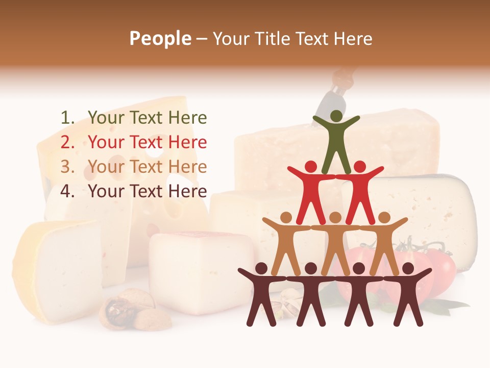 Colore Rosso Pecorino Alimentazione PowerPoint Template