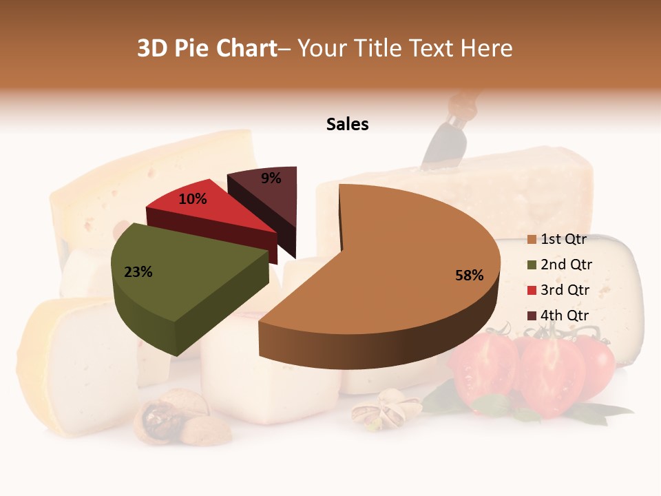 Colore Rosso Pecorino Alimentazione PowerPoint Template
