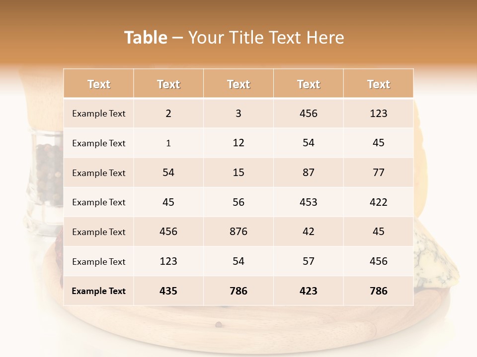 Isolated Chopped Dutch PowerPoint Template