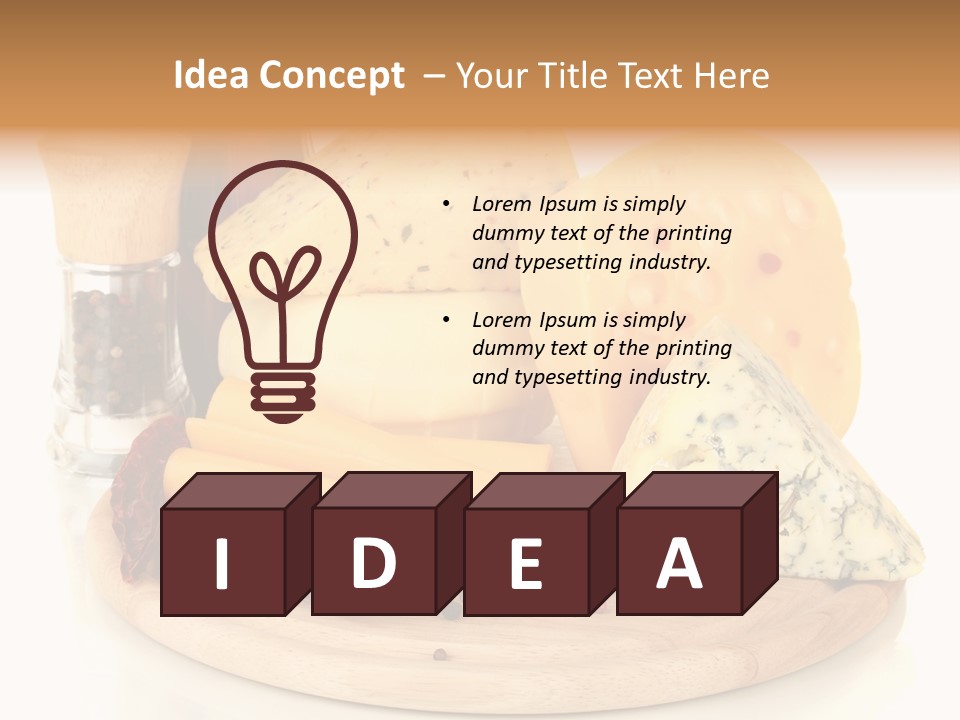 Isolated Chopped Dutch PowerPoint Template