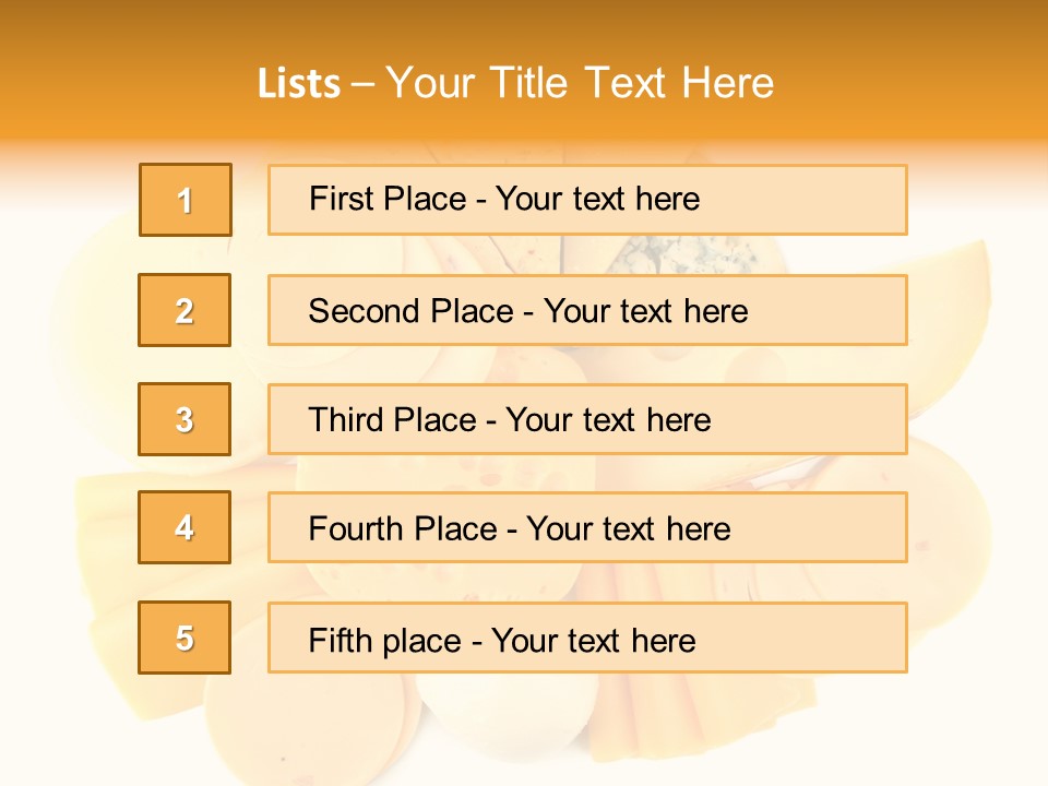 Mozzarella Group Variation PowerPoint Template