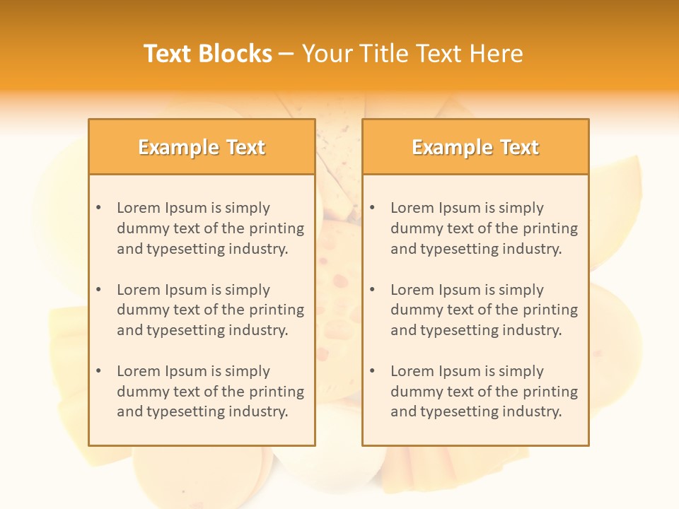 Mozzarella Group Variation PowerPoint Template
