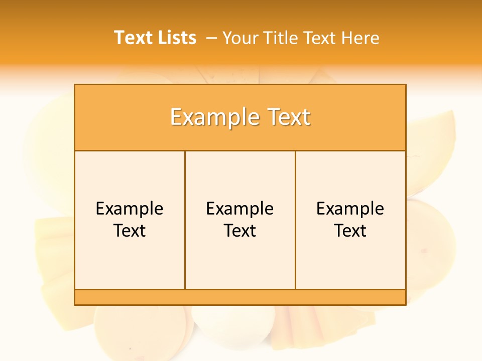 Mozzarella Group Variation PowerPoint Template