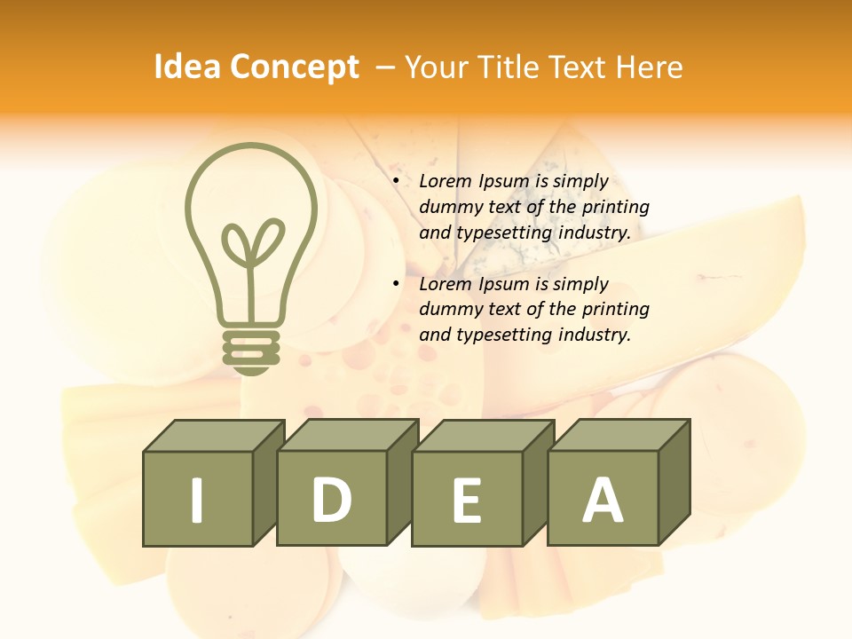 Mozzarella Group Variation PowerPoint Template