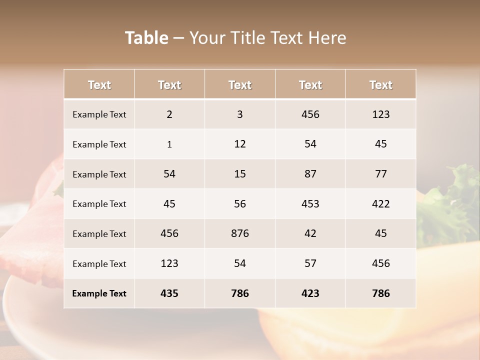Start Weizenbr Cafe PowerPoint Template