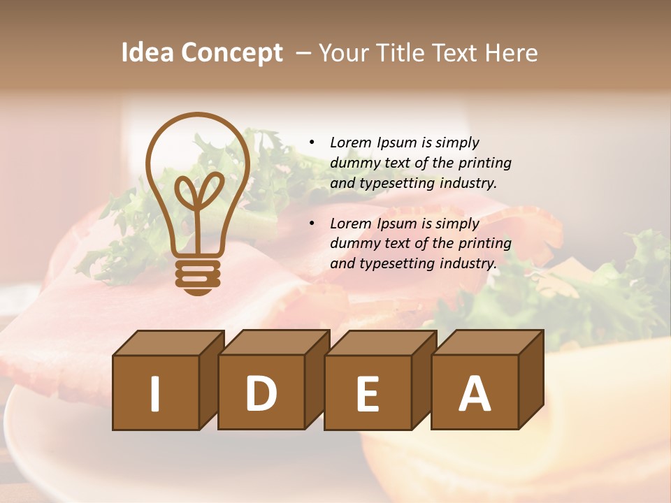 Start Weizenbr Cafe PowerPoint Template