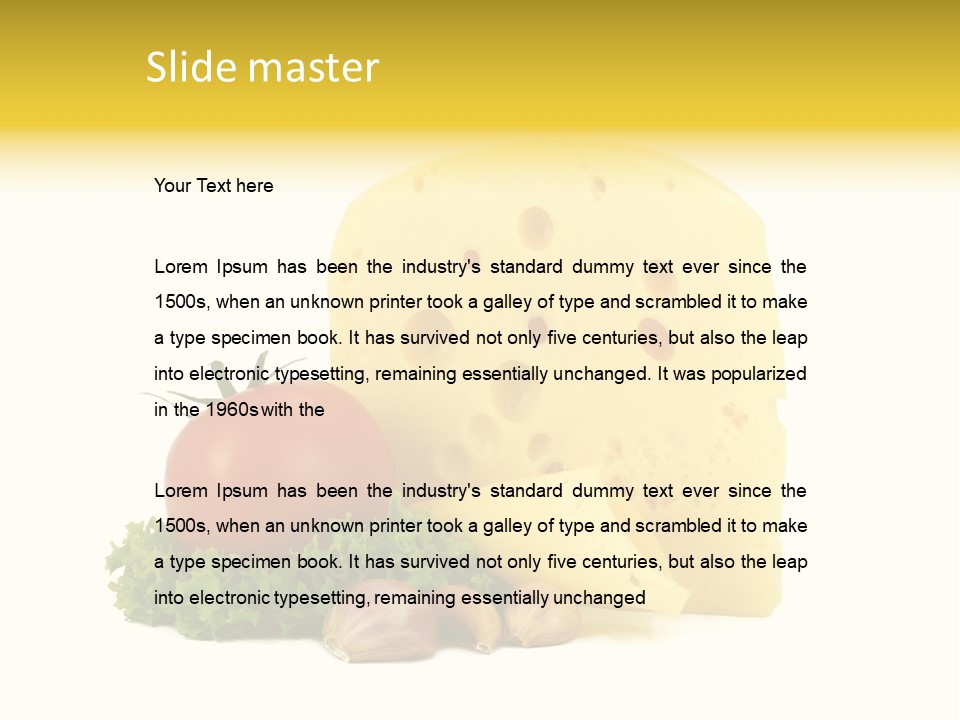 Pomidor Restauracja Stos PowerPoint Template