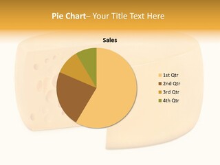 Slice Cheez Hole PowerPoint Template