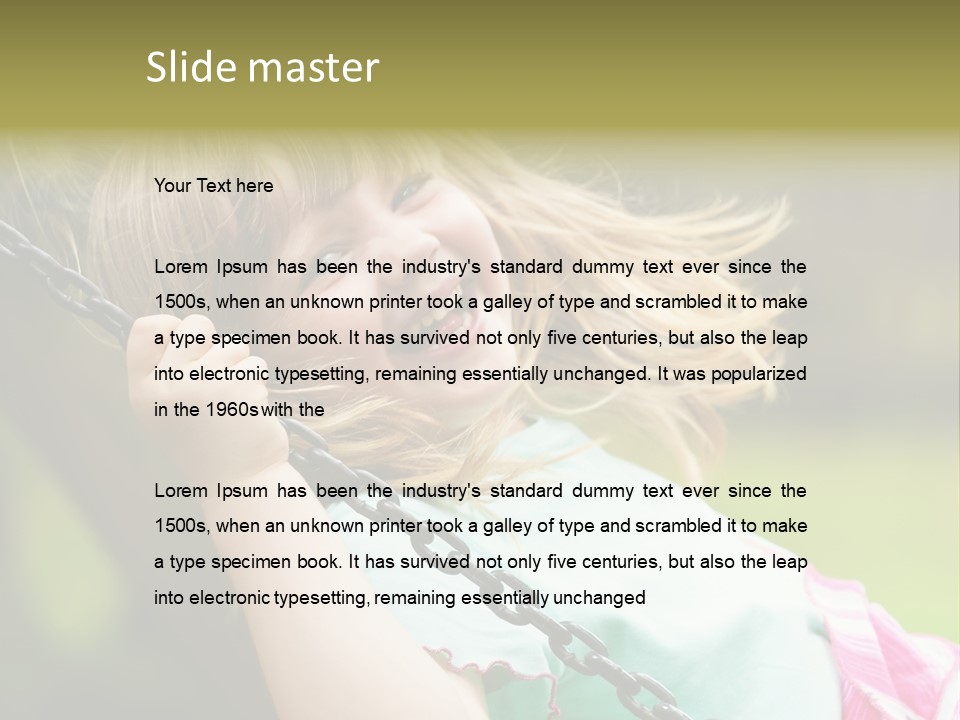 Fliegen Familie Landschaft PowerPoint Template