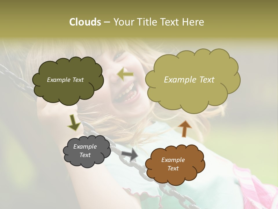 Fliegen Familie Landschaft PowerPoint Template