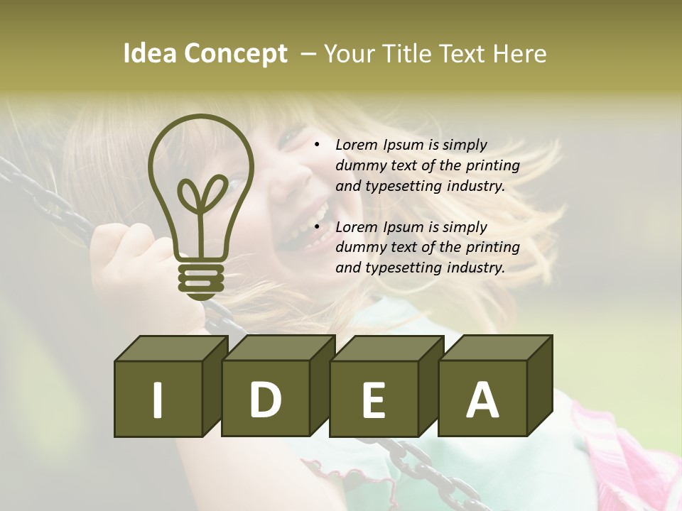 Fliegen Familie Landschaft PowerPoint Template