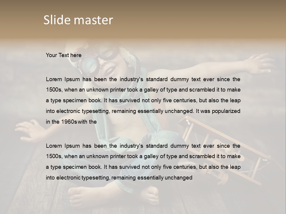 Emotion Pretty Jeans PowerPoint Template