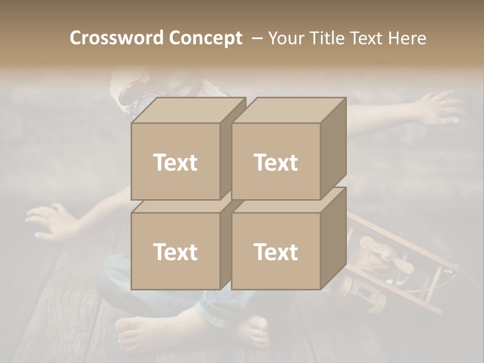 Emotion Pretty Jeans PowerPoint Template