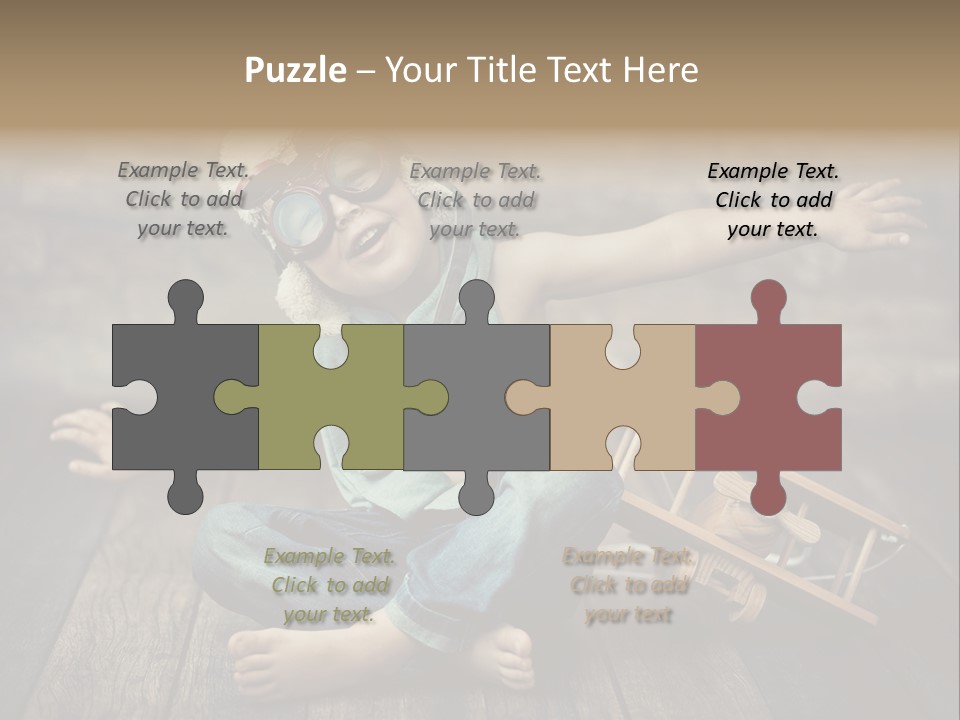 Emotion Pretty Jeans PowerPoint Template