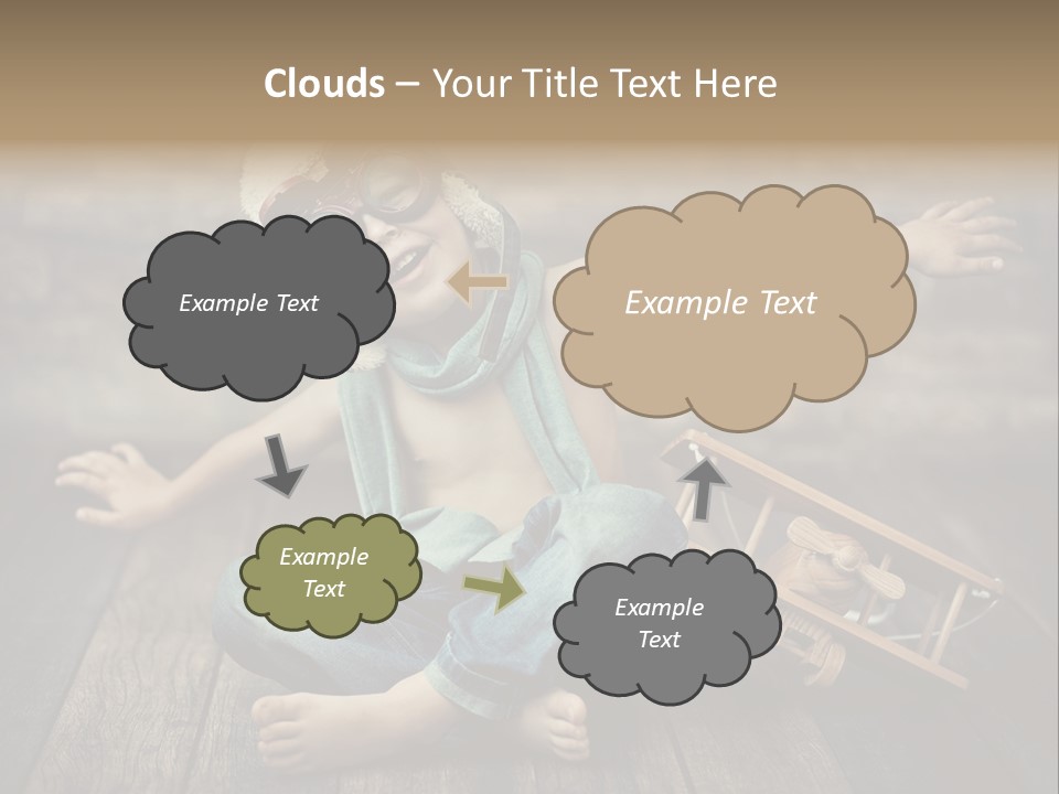 Emotion Pretty Jeans PowerPoint Template