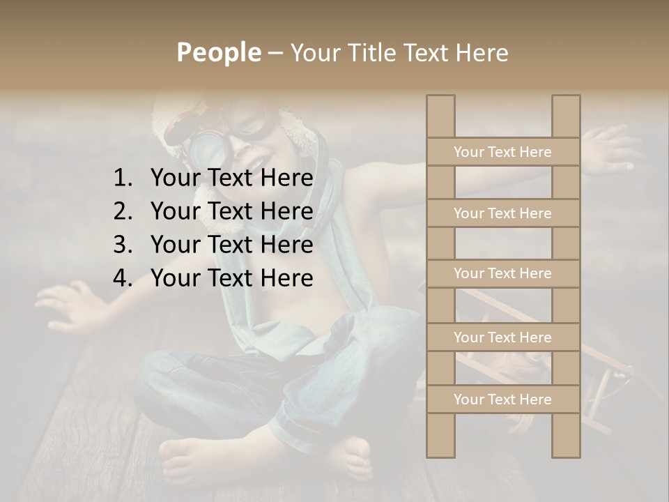 Emotion Pretty Jeans PowerPoint Template