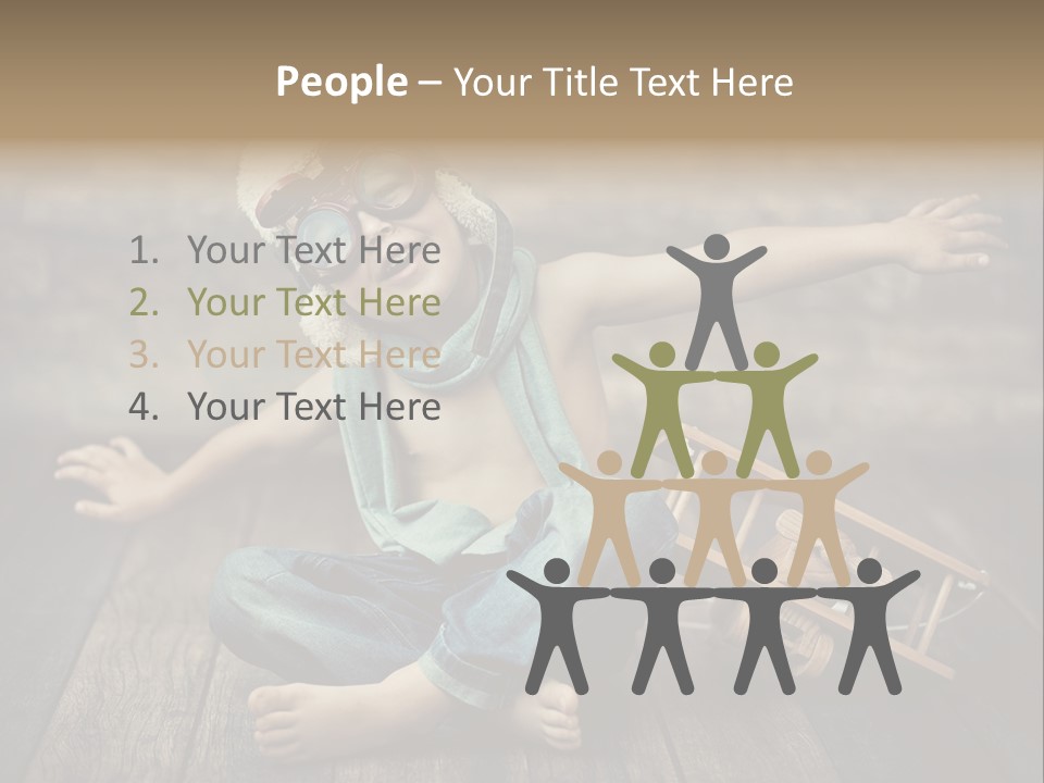 Emotion Pretty Jeans PowerPoint Template