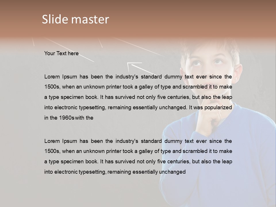 Entscheidung Nachdenken Ambitionen PowerPoint Template