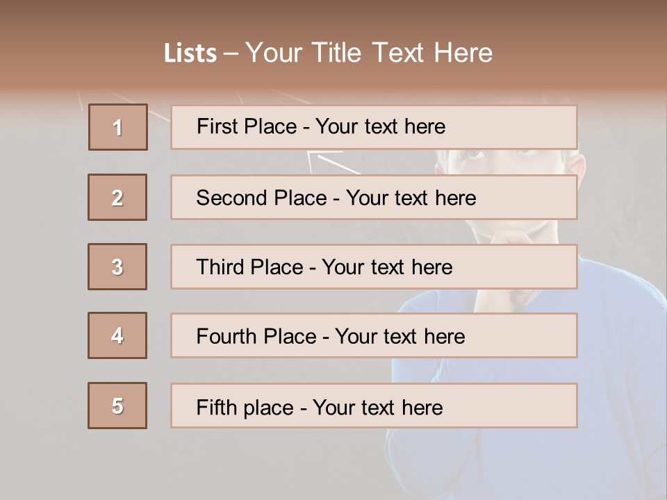 Entscheidung Nachdenken Ambitionen PowerPoint Template
