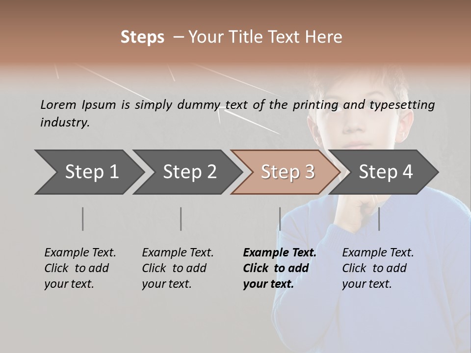 Entscheidung Nachdenken Ambitionen PowerPoint Template