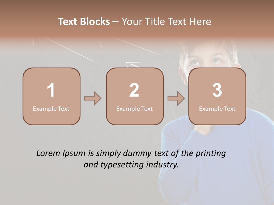 Entscheidung Nachdenken Ambitionen PowerPoint Template